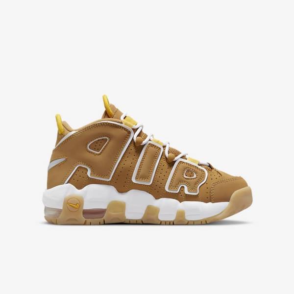 Nike Air More Uptempo Older Sneakers Kinderen Bruin Lichtbruin Wit | NK801GJO