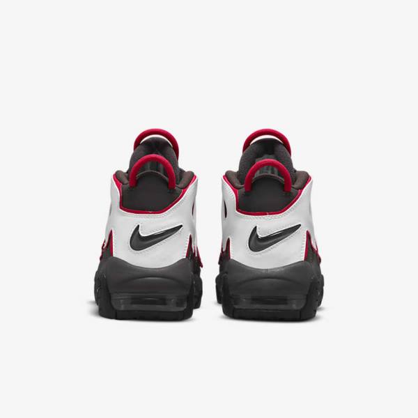 Nike Air More Uptempo Older Sneakers Kinderen Grijs Zwart Rood Wit | NK914NGD