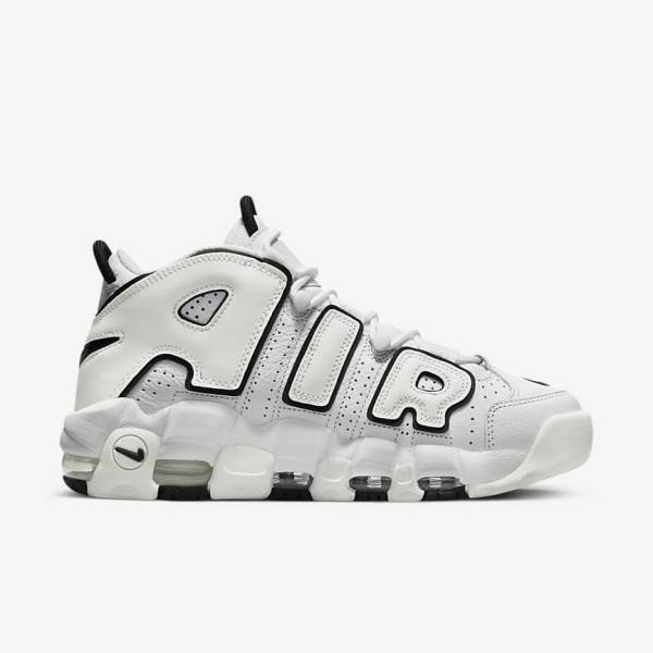 Nike Air More Uptempo Sneakers Dames Wit Zwart | NK726XYF