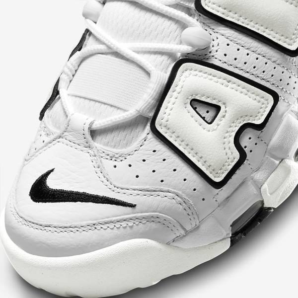 Nike Air More Uptempo Sneakers Dames Wit Zwart | NK726XYF