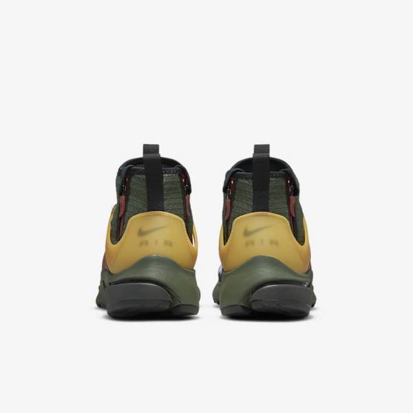 Nike Air Presto Mid Utility Sneakers Heren Donkergrijs Groen Zwart | NK672YMV