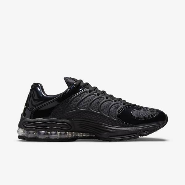 Nike Air Tuned Max Sneakers Heren Zwart Metal Zilver Zwart | NK614NSV