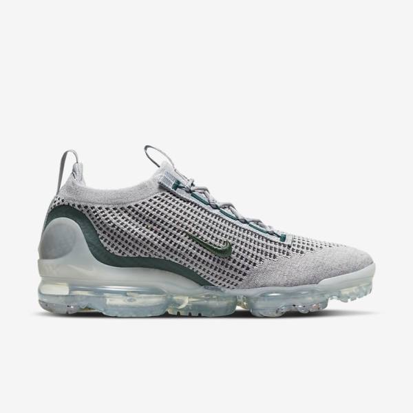 Nike Air VaporMax 2021 FK SE Sneakers Heren Lichtbeige Metal Zilver Donkerturquoise | NK795ART