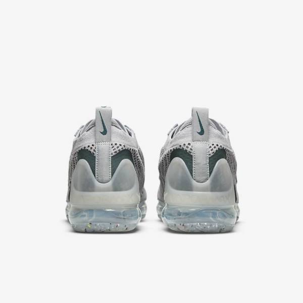 Nike Air VaporMax 2021 FK SE Sneakers Heren Lichtbeige Metal Zilver Donkerturquoise | NK795ART