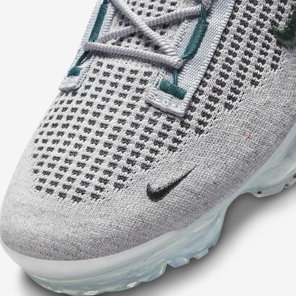 Nike Air VaporMax 2021 FK SE Sneakers Heren Lichtbeige Metal Zilver Donkerturquoise | NK795ART