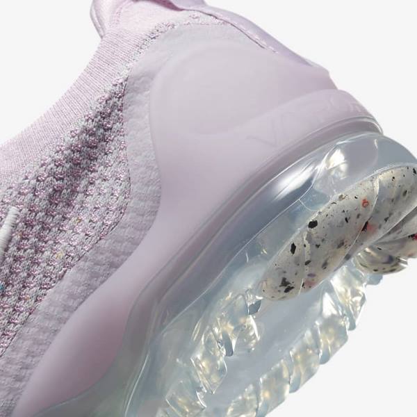 Nike Air VaporMax 2021 FK Sneakers Dames Lichtroze Wit Metal Zilver Paars | NK046FDR