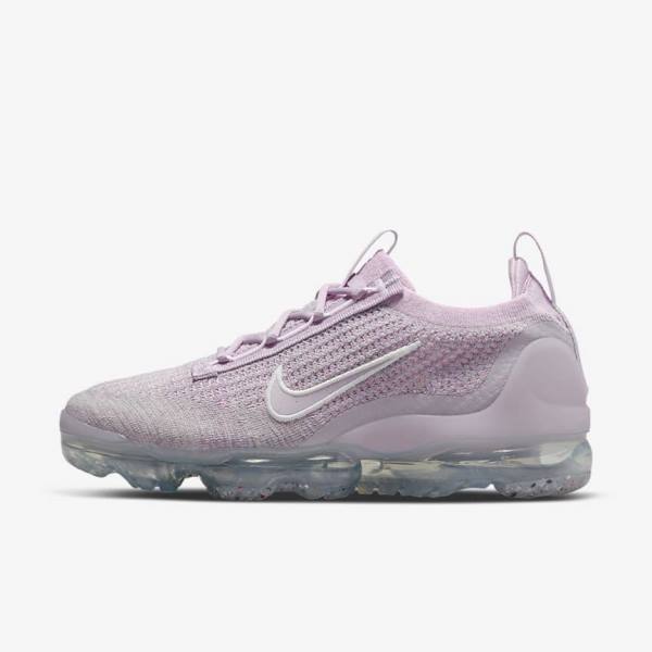 Nike Air VaporMax 2021 FK Sneakers Dames Lichtroze Wit Metal Zilver Paars | NK046FDR