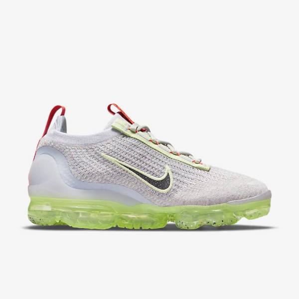 Nike Air VaporMax 2021 FK Sneakers Dames Lichtbeige Lichtgroen Zwart | NK156EKH