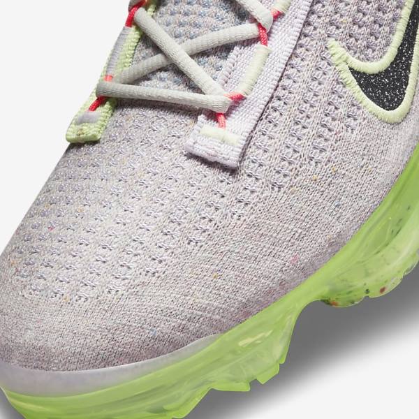 Nike Air VaporMax 2021 FK Sneakers Dames Lichtbeige Lichtgroen Zwart | NK156EKH