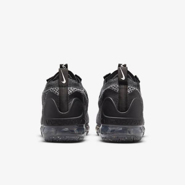 Nike Air VaporMax 2021 FK Sneakers Heren Zwart Wit Donkergrijs Zwart | NK538BZT