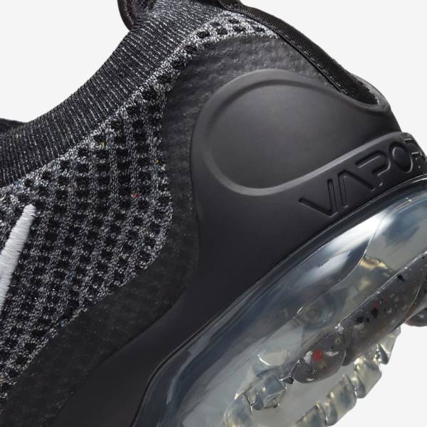 Nike Air VaporMax 2021 FK Sneakers Heren Zwart Wit Donkergrijs Zwart | NK538BZT