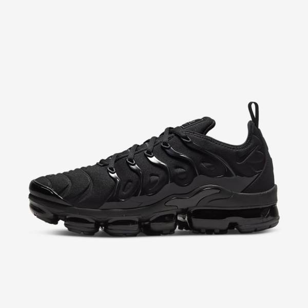 Nike Air VaporMax Plus Sneakers Heren Zwart Donkergrijs | NK167SLV