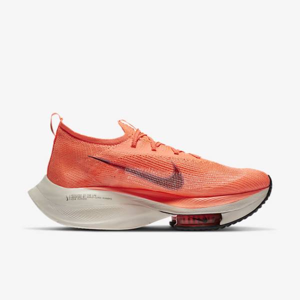 Nike Air Zoom Alphafly NEXT% Flyknit Weg Race Hardloopschoenen Heren Paars Rood Zwart Zwart | NK352HGC