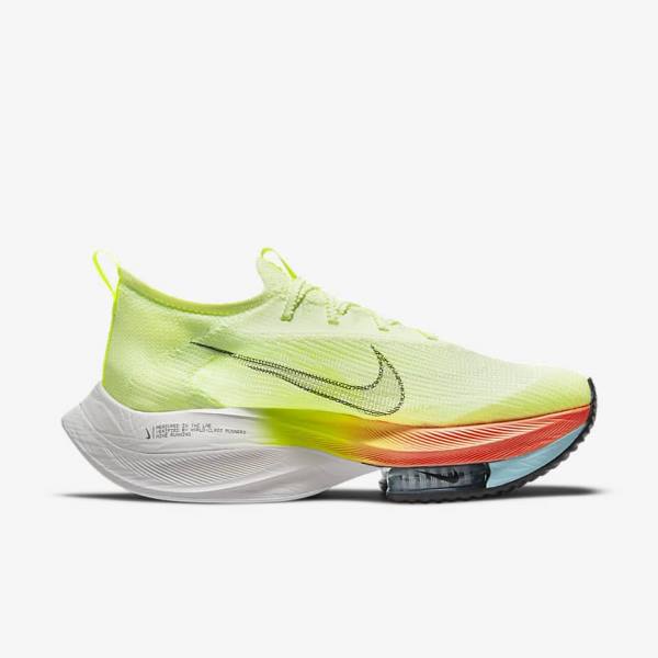 Nike Air Zoom Alphafly NEXT% Flyknit Weg Race Hardloopschoenen Heren Lichtmango Metal Rood Bruin Zwart | NK514PNW