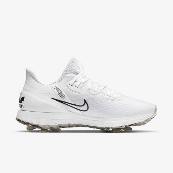 Nike Air Zoom Infinity Tour Golfschoenen Dames Wit Platina Zwart | NK527ZRG