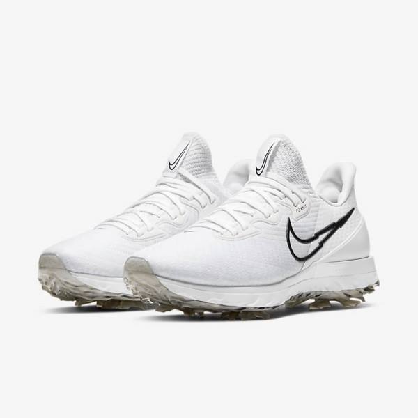 Nike Air Zoom Infinity Tour Golfschoenen Dames Wit Platina Zwart | NK527ZRG