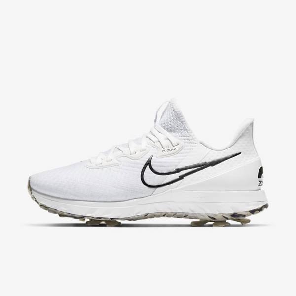 Nike Air Zoom Infinity Tour Golfschoenen Heren Wit Platina Zwart | NK835HJB