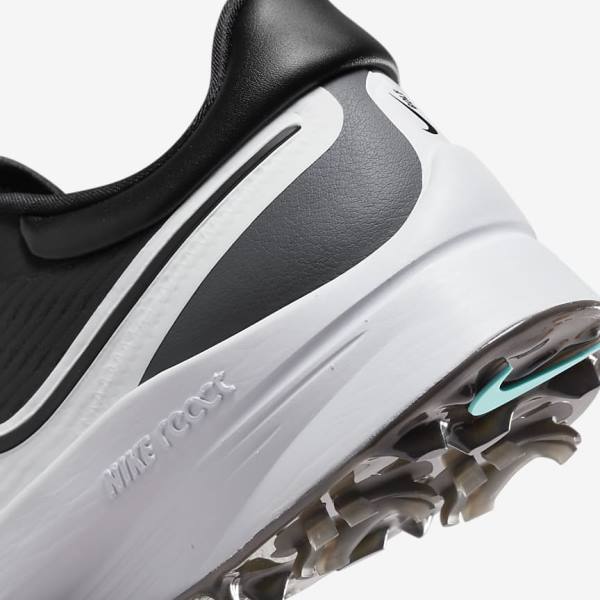 Nike Air Zoom Infinity Tour NEXT% Golfschoenen Heren Zwart Grijs Turquoise Wit | NK105RTY