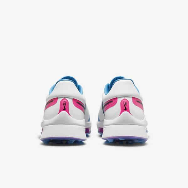 Nike Air Zoom Infinity Tour NEXT% Golfschoenen Heren Wit Blauw Roze Zwart | NK572AIC