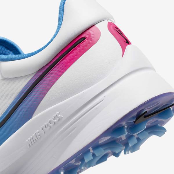 Nike Air Zoom Infinity Tour NEXT% Golfschoenen Heren Wit Blauw Roze Zwart | NK572AIC