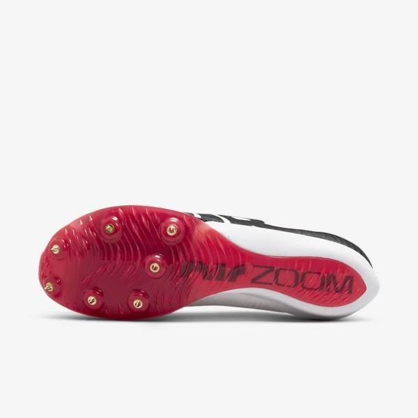 Nike Air Zoom Maxfly More Uptempo Athletics Sprinting Spikes Hardloopschoenen Heren Wit Rood Zwart | NK687THZ