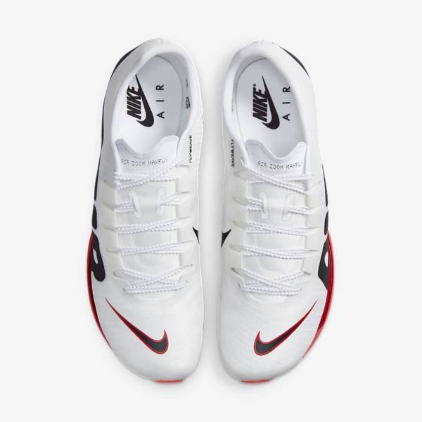 Nike Air Zoom Maxfly More Uptempo Athletics Sprinting Spikes Hardloopschoenen Heren Wit Rood Zwart | NK687THZ