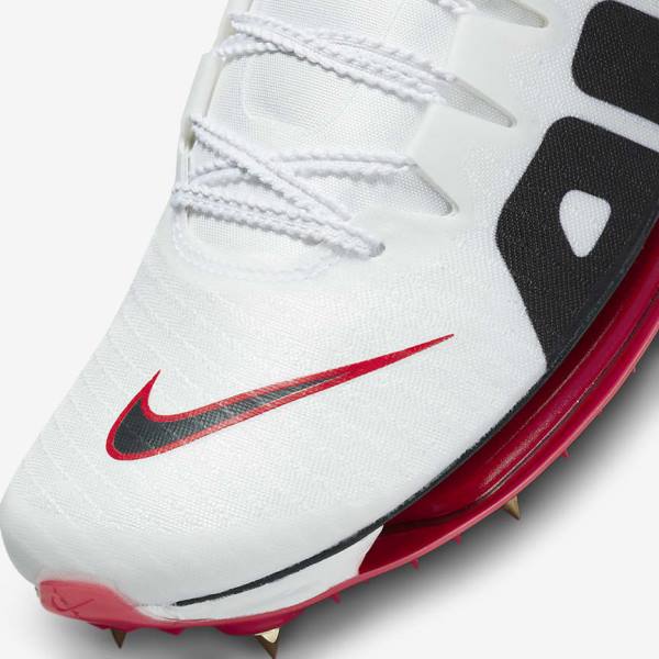 Nike Air Zoom Maxfly More Uptempo Athletics Sprinting Spikes Hardloopschoenen Heren Wit Rood Zwart | NK687THZ