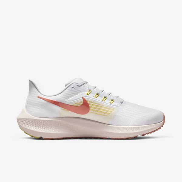 Nike Air Zoom Pegasus 39 Weg Hardloopschoenen Dames Wit Licht | NK306YCT