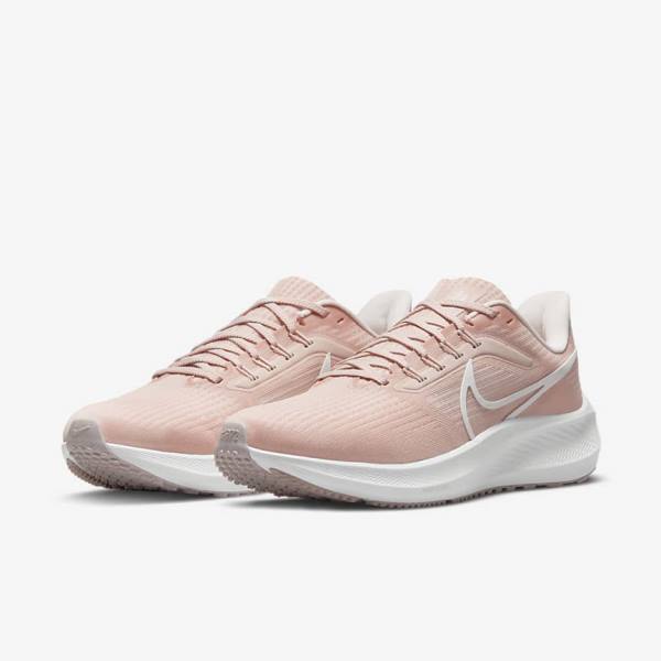 Nike Air Zoom Pegasus 39 Weg Hardloopschoenen Dames Roze Lichtroze Wit | NK708QXG