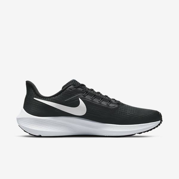 Nike Air Zoom Pegasus 39 Weg Hardloopschoenen Heren Zwart Donkergrijs Wit | NK791KBN