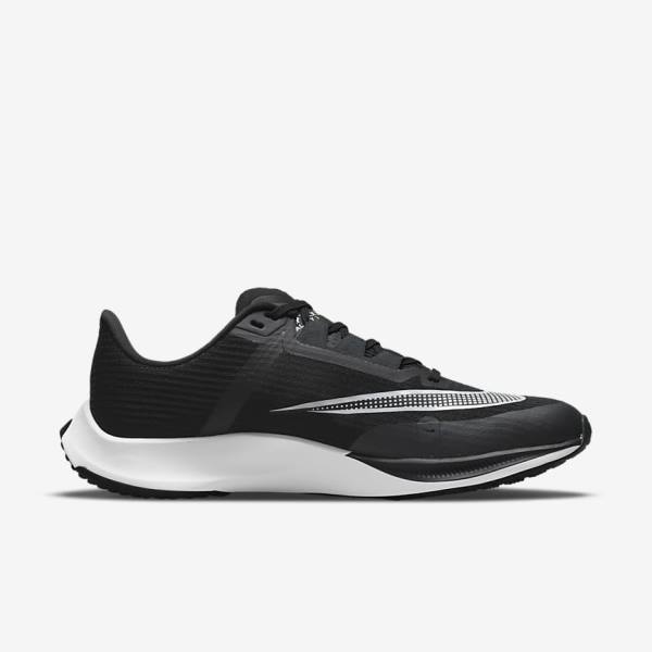 Nike Air Zoom Rival Fly 3 Weg Race Hardloopschoenen Heren Zwart Donkergrijs Wit | NK876VOH