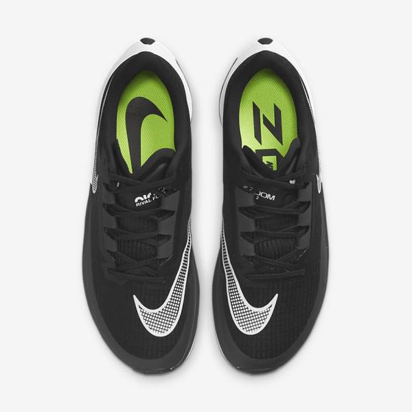 Nike Air Zoom Rival Fly 3 Weg Race Hardloopschoenen Heren Zwart Donkergrijs Wit | NK876VOH