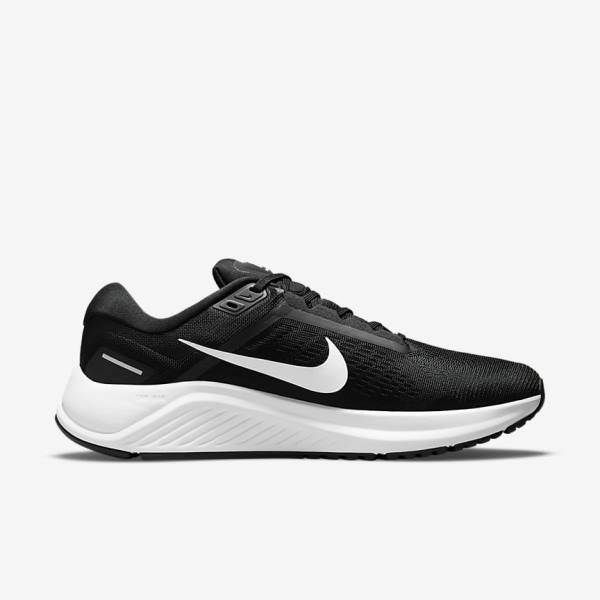 Nike Air Zoom Structure 24 Weg Hardloopschoenen Heren Zwart Wit | NK153FOA