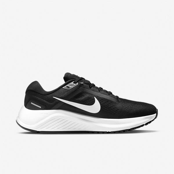 Nike Air Zoom Structure 24 Weg Hardloopschoenen Dames Zwart Wit | NK293XGQ