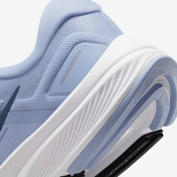 Nike Air Zoom Structure 24 Weg Hardloopschoenen Dames Lichtblauw Wit Donkerblauw Donkerblauw | NK512XPY