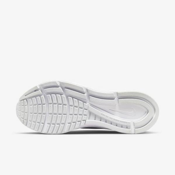 Nike Air Zoom Structure 24 Weg Hardloopschoenen Dames Wit Platina Platina Metal Zilver | NK649KEZ