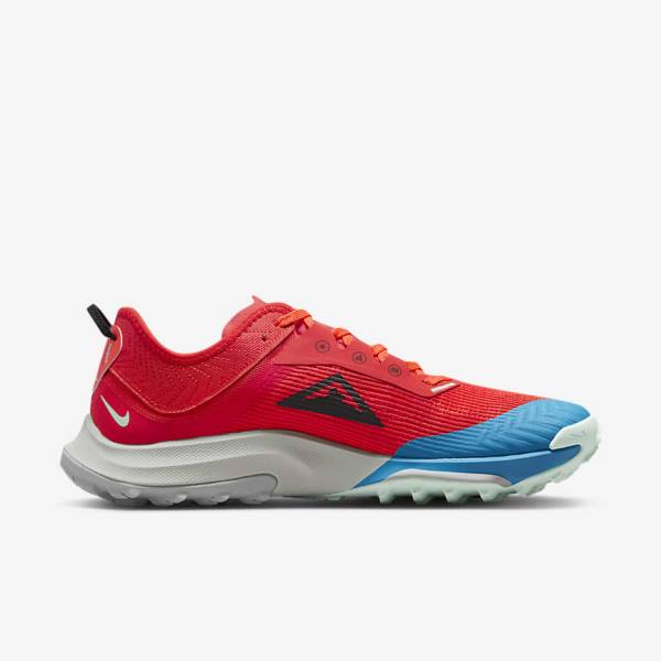 Nike Air Zoom Terra Kiger 8 Trail Hardloopschoenen Heren Rood Oranje Blauw Zwart | NK127FAN