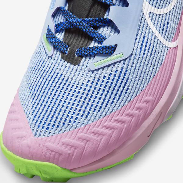 Nike Air Zoom Terra Kiger 8 Trail Hardloopschoenen Dames Lichtblauw Koningsblauw Zwart Wit | NK618PTJ