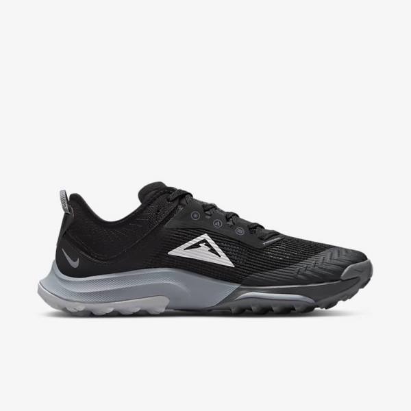 Nike Air Zoom Terra Kiger 8 Trail Hardloopschoenen Heren Zwart Donkergrijs Platina | NK837JTO