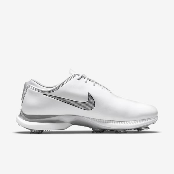 Nike Air Zoom Victory Tour 2 Golfschoenen Heren Wit Metal Platina Zwart | NK427GLZ