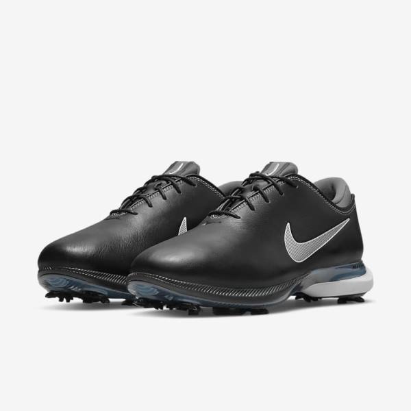 Nike Air Zoom Victory Tour 2 Golfschoenen Dames Zwart Metal Blauw Grijs Wit | NK485BTI