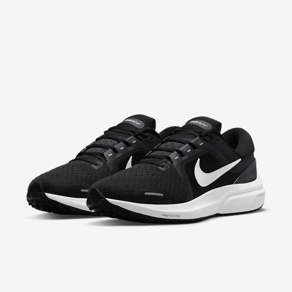 Nike Air Zoom Vomero 16 Weg Hardloopschoenen Heren Zwart Donkergrijs Wit | NK301HTQ