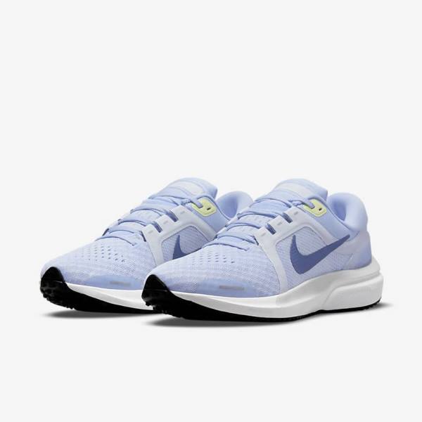 Nike Air Zoom Vomero 16 Weg Hardloopschoenen Dames Lichtblauw Grijs Wit Donkerblauw | NK317WCE