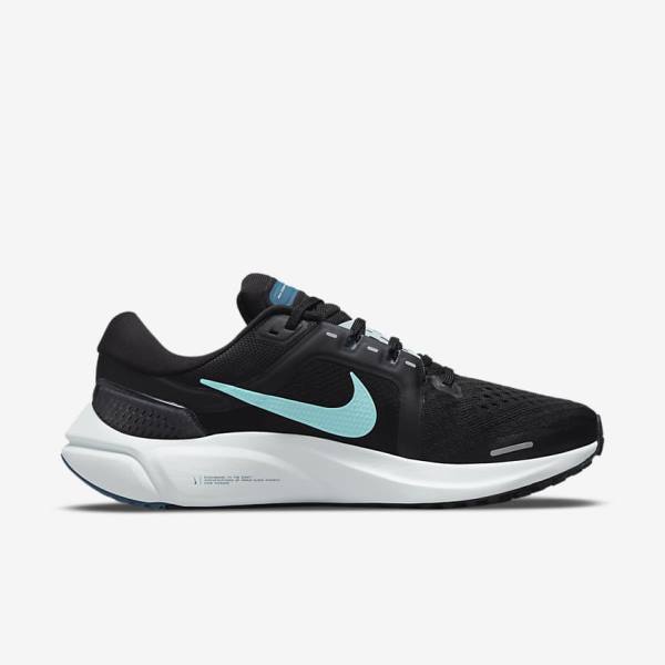 Nike Air Zoom Vomero 16 Weg Hardloopschoenen Dames Zwart Lichtturquoise Groen | NK792KND