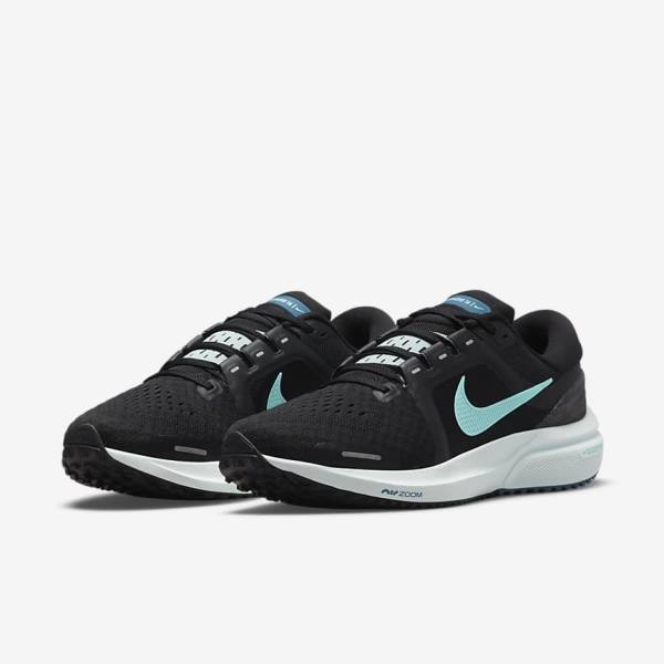 Nike Air Zoom Vomero 16 Weg Hardloopschoenen Dames Zwart Lichtturquoise Groen | NK792KND