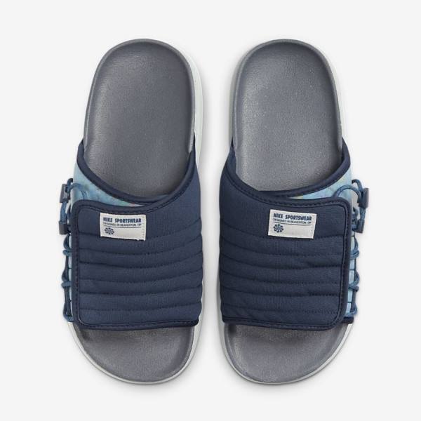 Nike Asuna 2 Next Nature Badslippers Heren Donkerblauw Grijs Donkergrijs Donkerblauw | NK567HRB