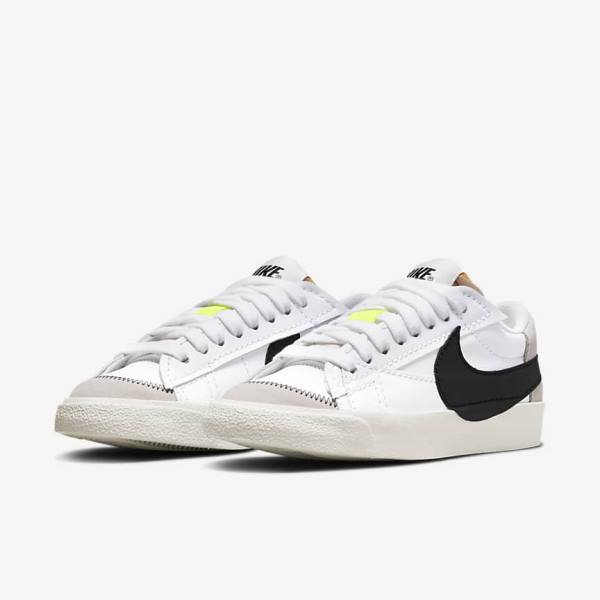 Nike Blazer Low 77 Jumbo Sneakers Dames Wit Zwart | NK362RIY