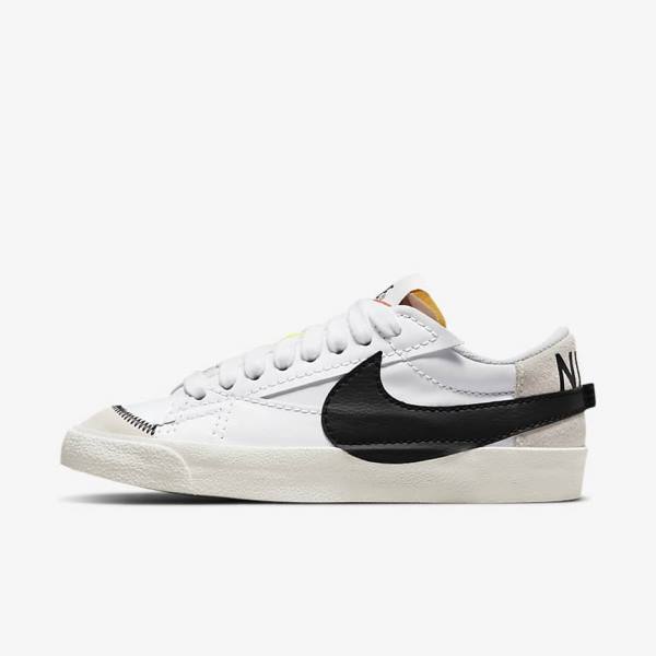 Nike Blazer Low 77 Jumbo Sneakers Dames Wit Zwart | NK362RIY