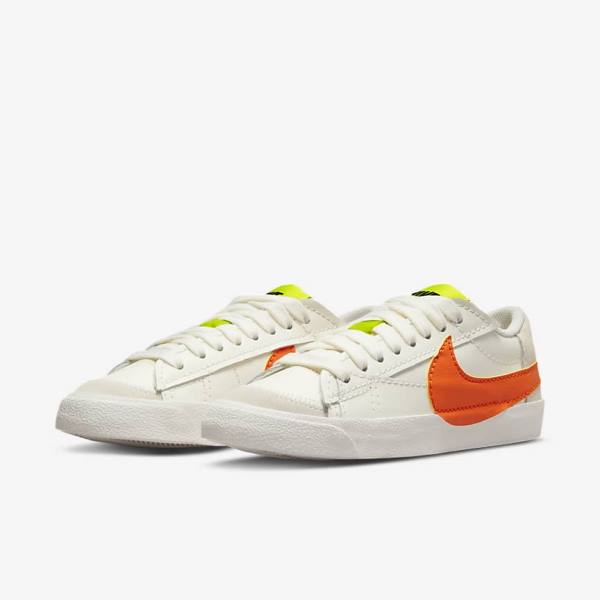 Nike Blazer Low 77 Jumbo Sneakers Dames Groen Oranje | NK436GSQ