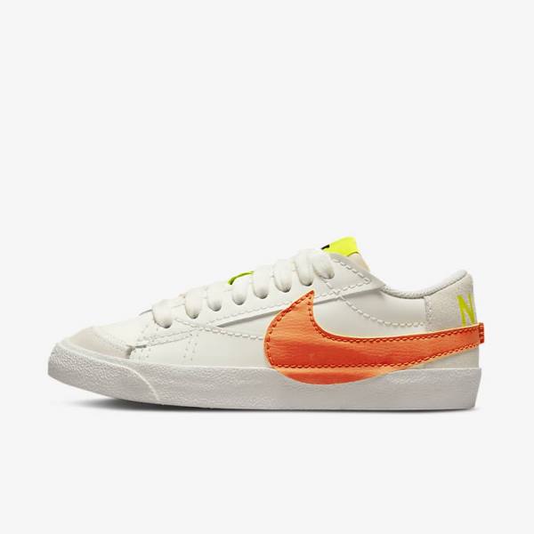 Nike Blazer Low 77 Jumbo Sneakers Dames Groen Oranje | NK436GSQ